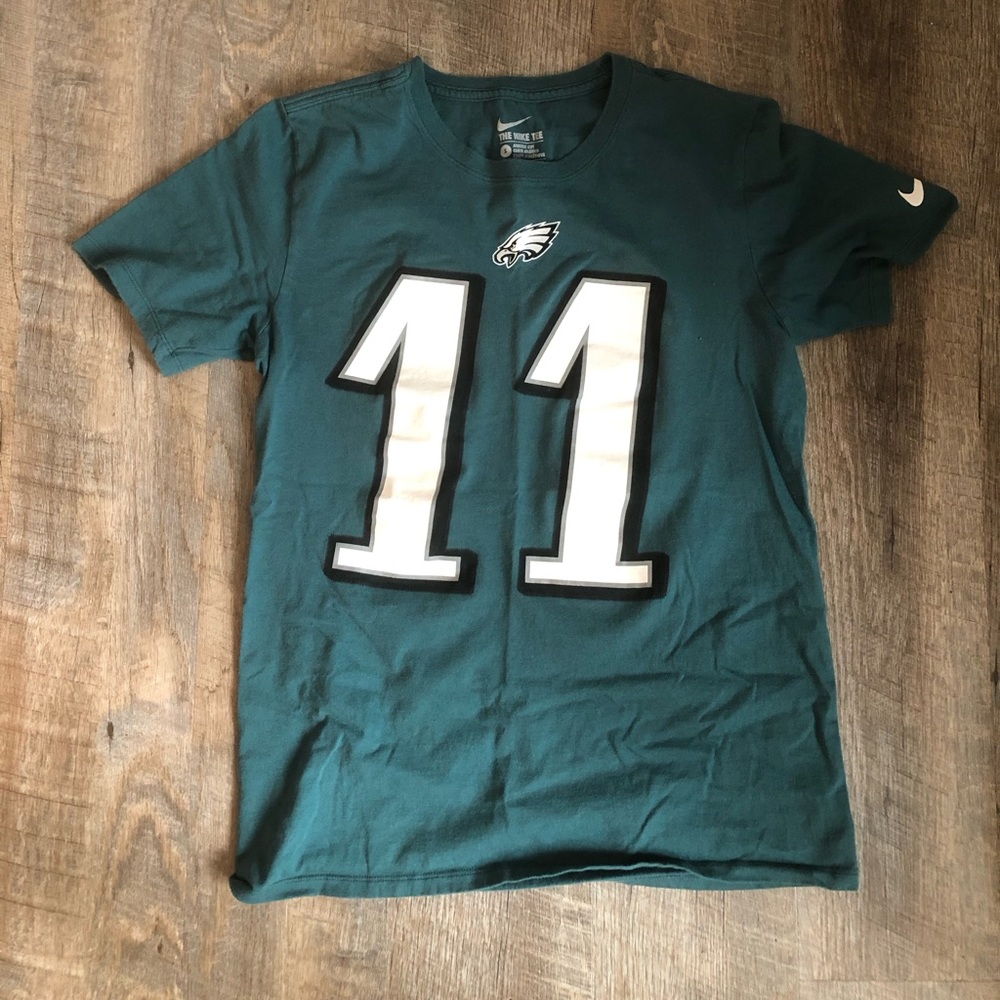 Nike Embroidered Philadelphia Eagles #11 (Wentz) Jersey Tshirt
